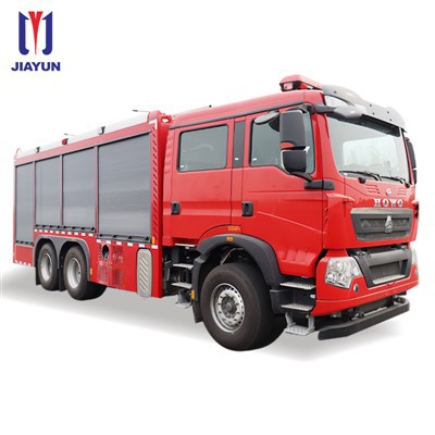 Sinotruk HOWO 6T শুকনো পাউডার ফায়ার ট্রাক